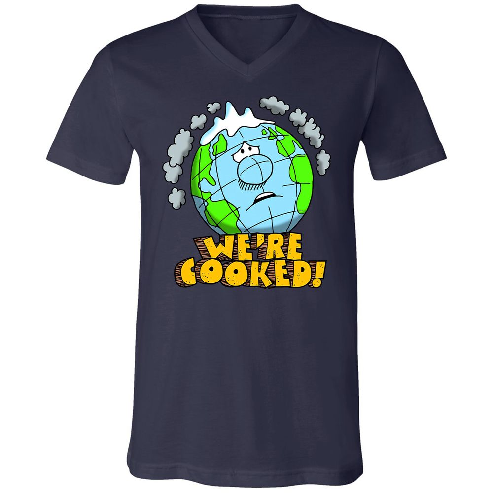 Unisex V-Neck T-Shirt - 5FMRF3AS - Navy - 2