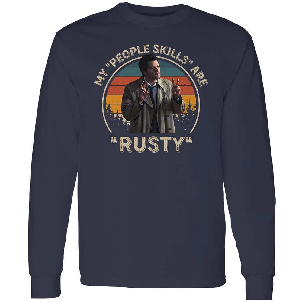 Long Sleeve T-Shirt - SK8UPJGN - Navy - 2
