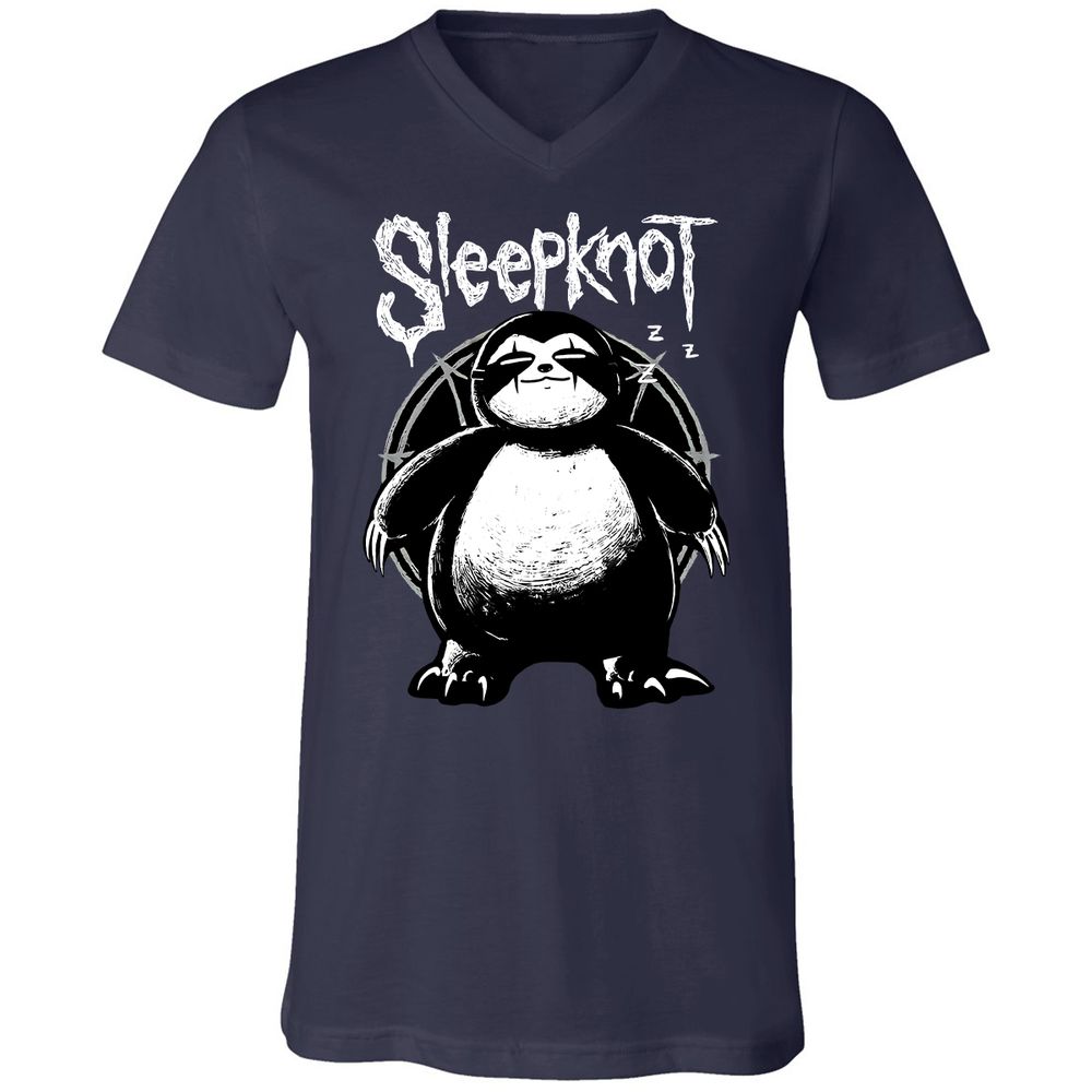 Unisex V-Neck T-Shirt - 6S35ZWNN - Navy - 2