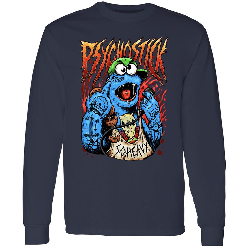 Long Sleeve T-Shirt - HNNMLZS9 - Navy - 2