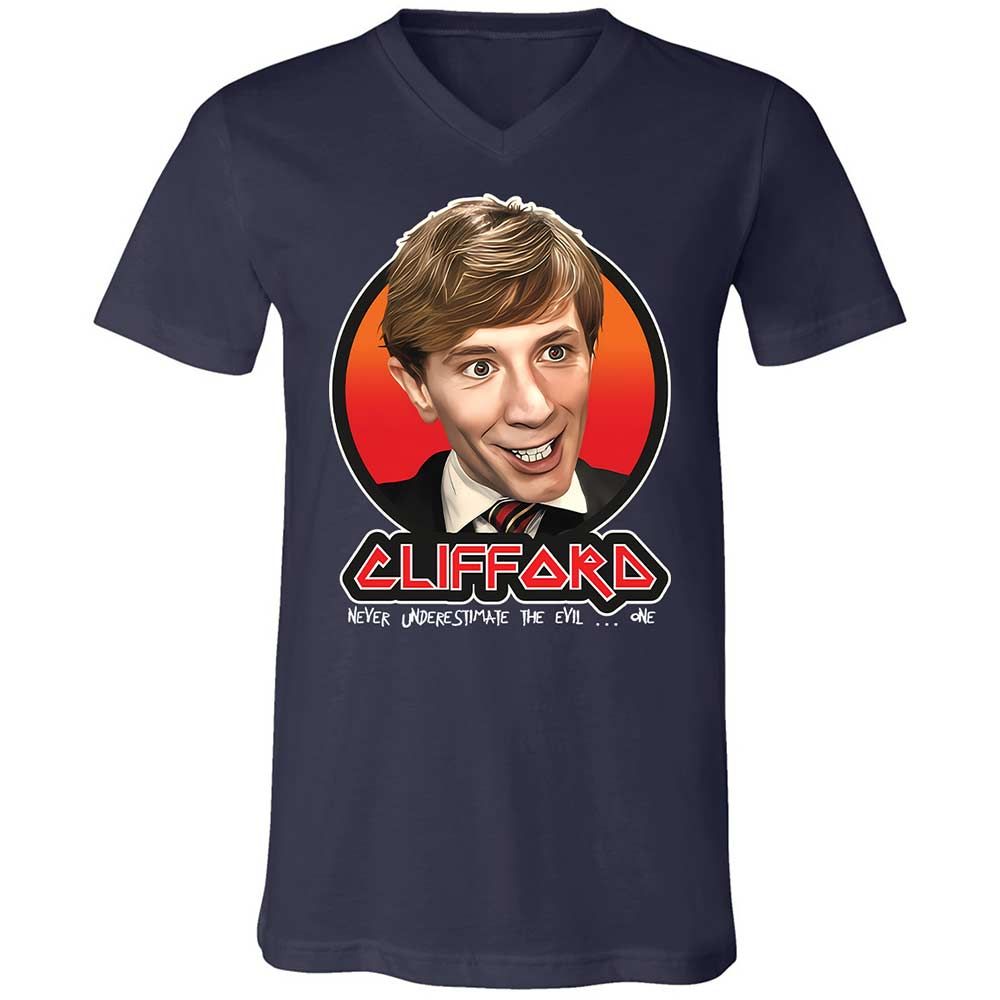 Unisex V-Neck T-Shirt - Q2BRM1JV - Navy - 2