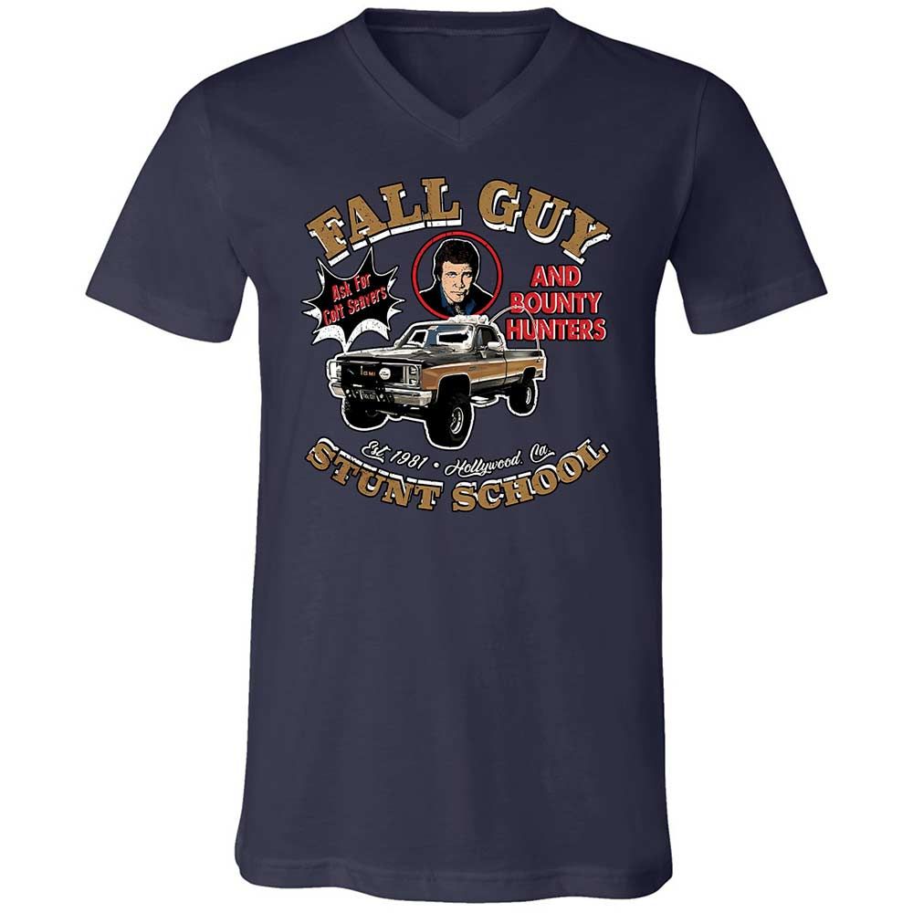 Unisex V-Neck T-Shirt - R7F1SAY7 - Navy - 2