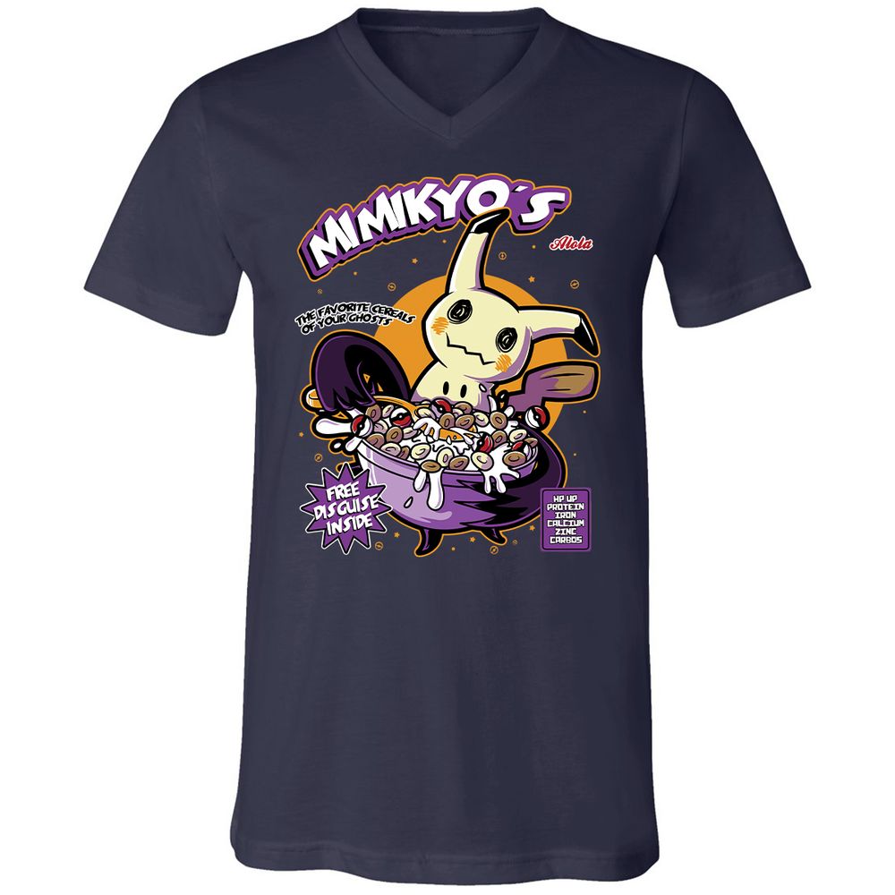 Unisex V-Neck T-Shirt - 7EQ8M8RD - Navy - 2