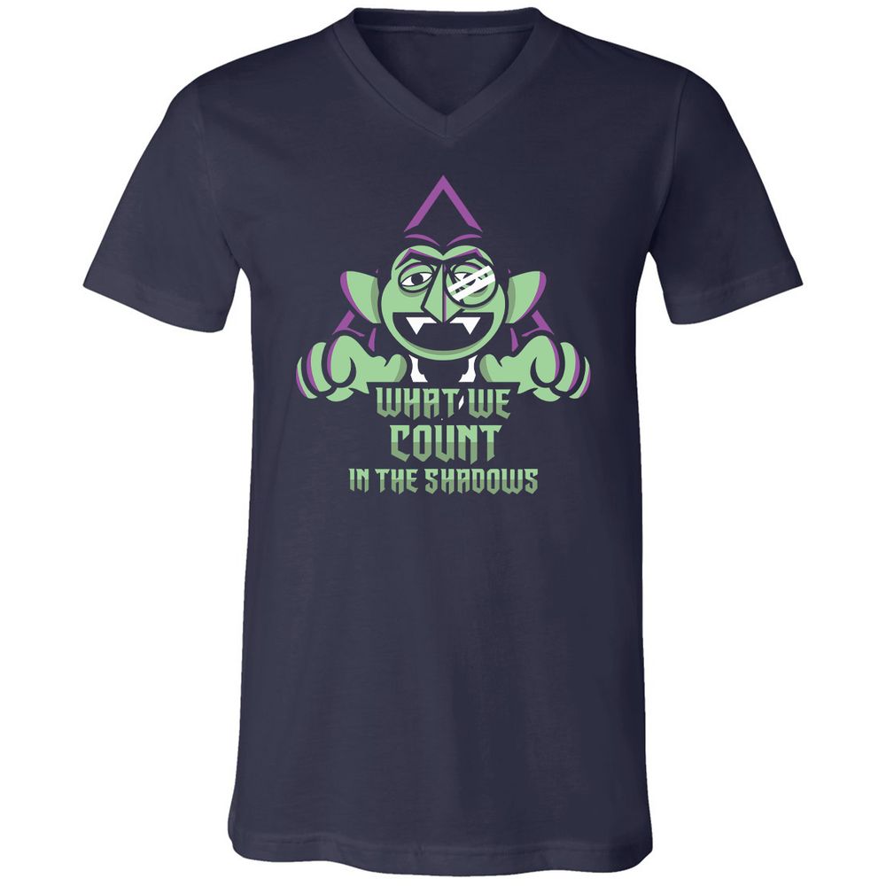 Unisex V-Neck T-Shirt - N6ZPRD17 - Navy - 2