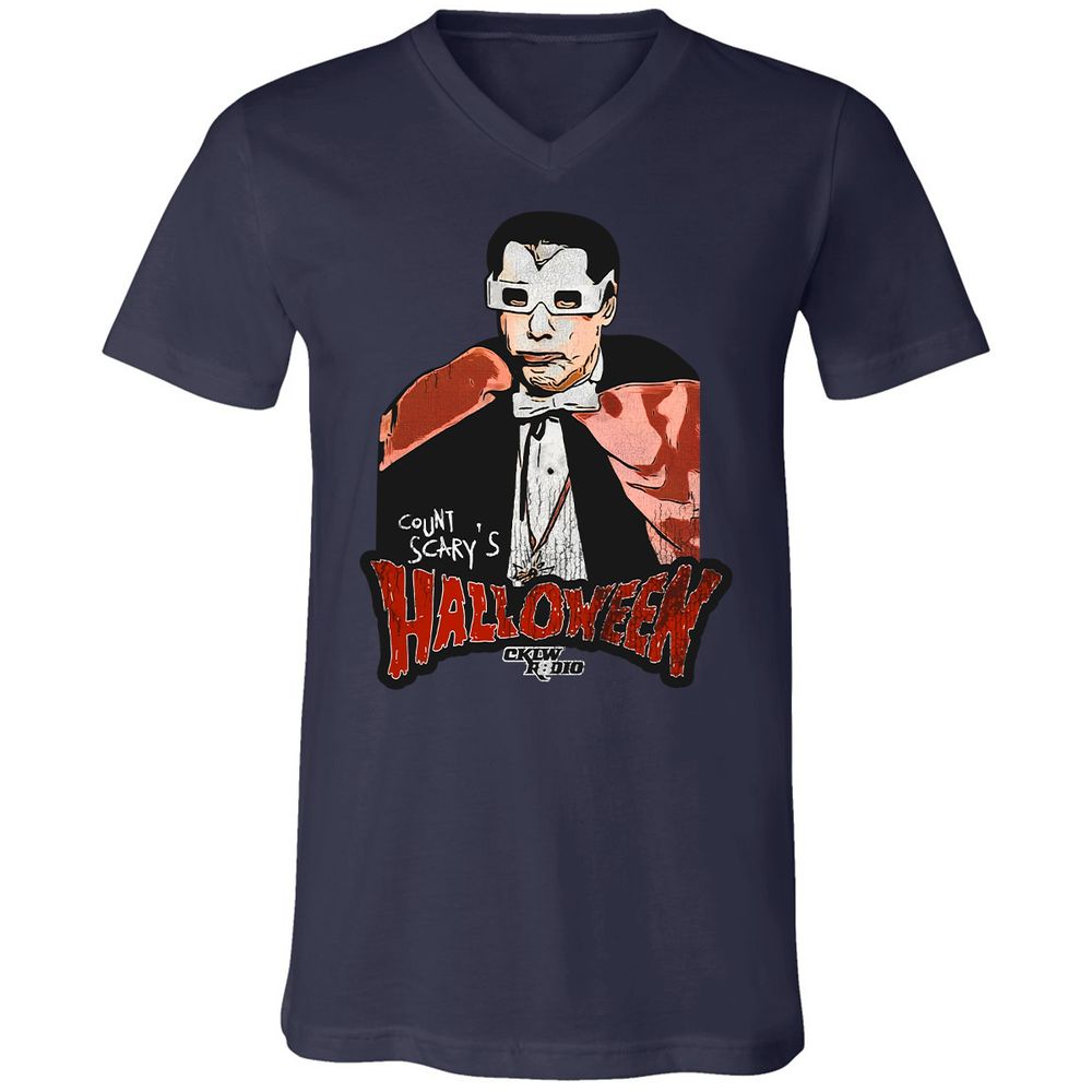 Unisex V-Neck T-Shirt - LRRMPL7Z - Navy - 2