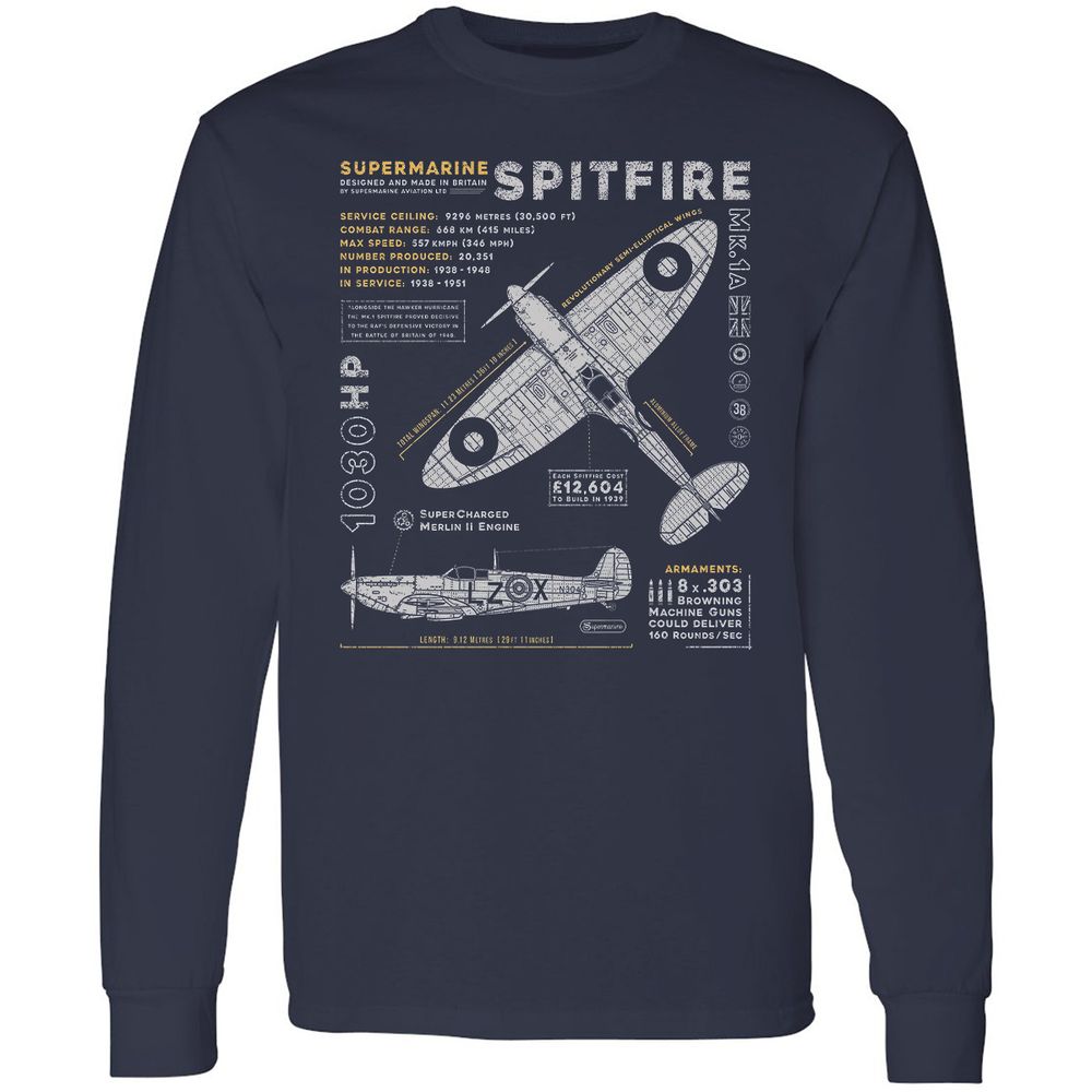 Supermarine Spitfire Essential - Navy - 2