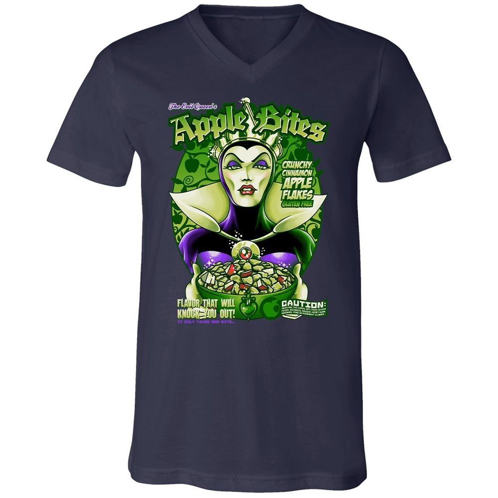 Unisex V-Neck T-Shirt - HWVTKASN - Navy - 2