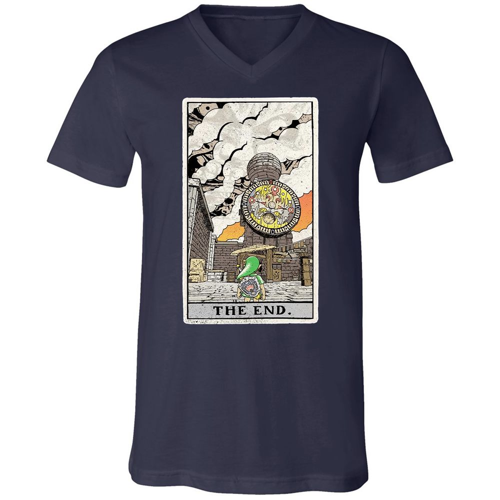 Unisex V-Neck T-Shirt - VERU62MJ - Navy - 2