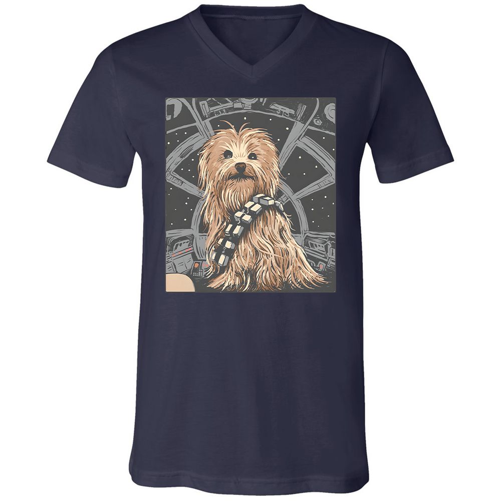 Unisex V-Neck T-Shirt - 5B4SERCY - Navy - 2