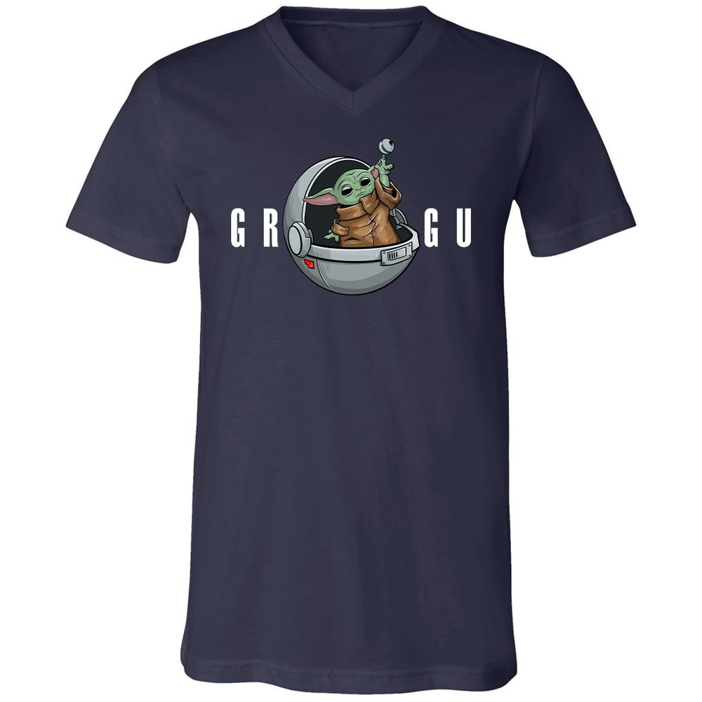 Unisex V-Neck T-Shirt - RQE1MJUL - Navy - 2