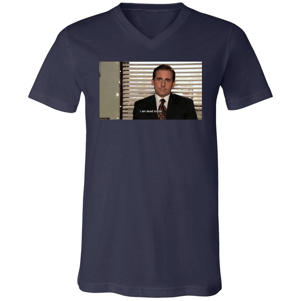 Unisex V-Neck T-Shirt - LGGE21SV - Navy - 2