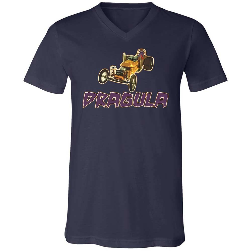 Unisex V-Neck T-Shirt - TTENFMZG - Navy - 2