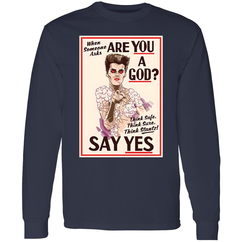 Long Sleeve T-Shirt - GQP7K1SV - Navy - 2