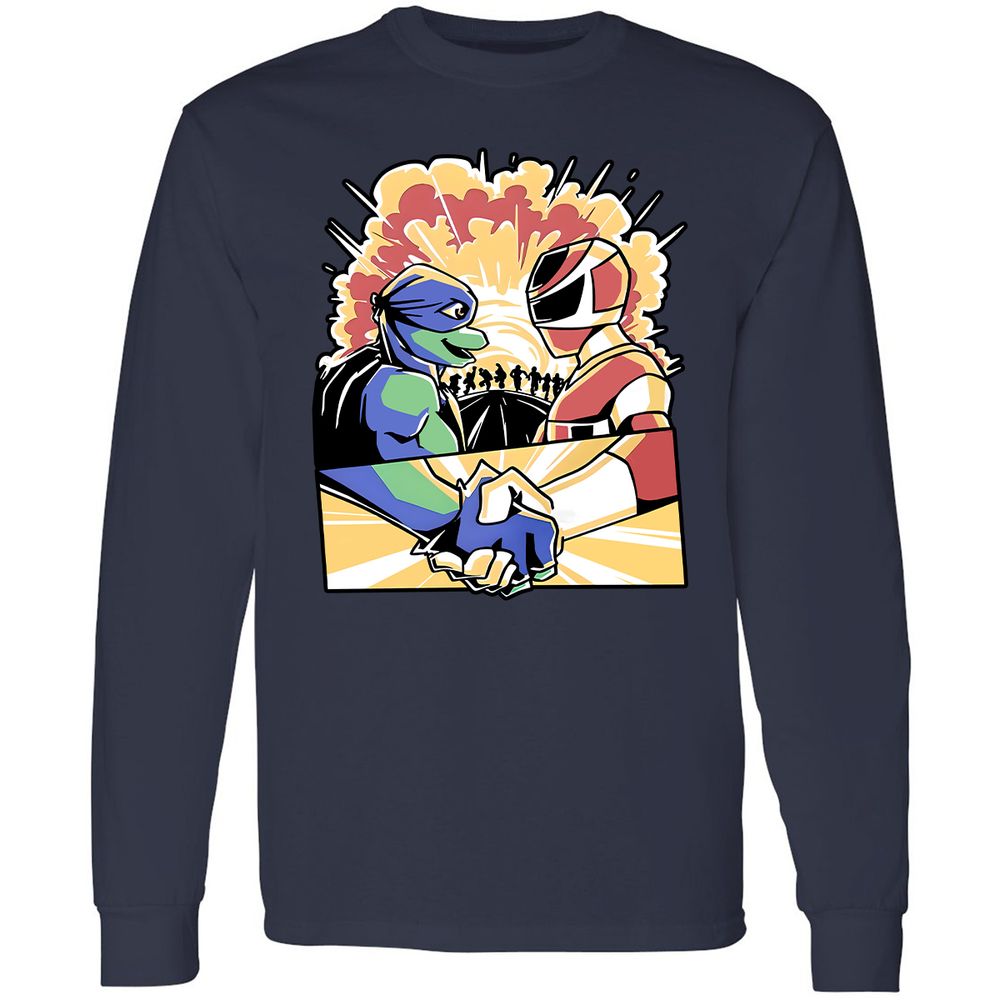 Long Sleeve T-Shirt - QM3DBSD3 - Navy - 2