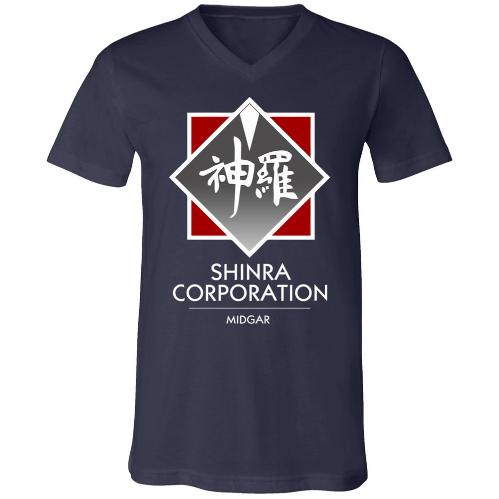 Unisex V-Neck T-Shirt - 8YMS49UG - Navy - 2