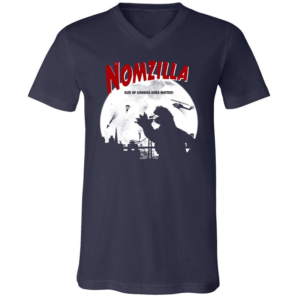 Unisex V-Neck T-Shirt - UZAR1VT5 - Navy - 2