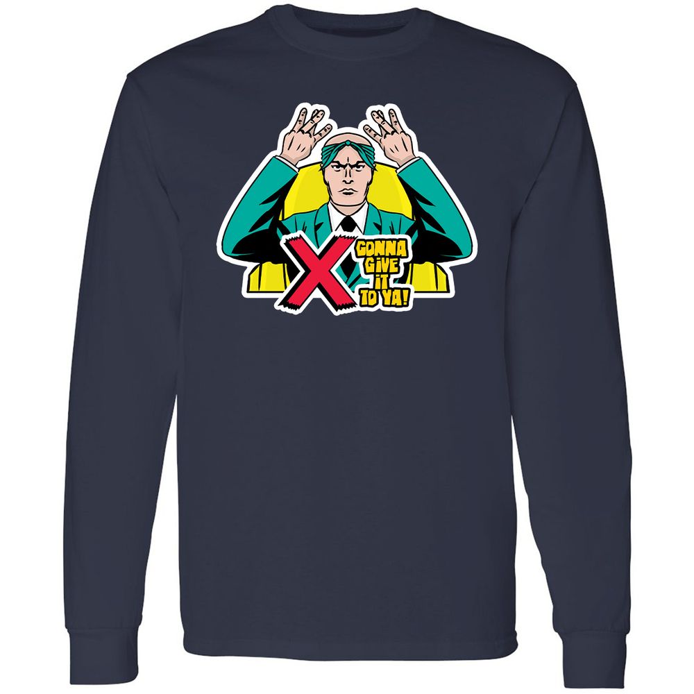 Long Sleeve T-Shirt - F941BANM - Navy - 2