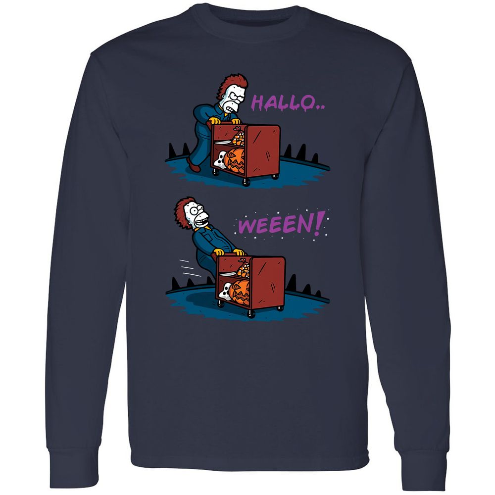 Long Sleeve T-Shirt - F7MVULQP - Navy - 2