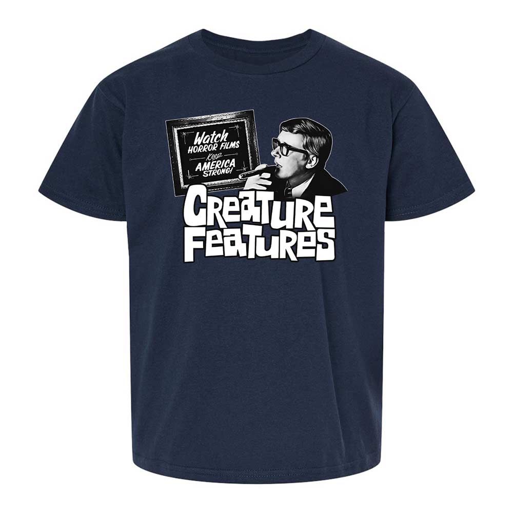 Bob Wilkins Creature Features - Navy - 2