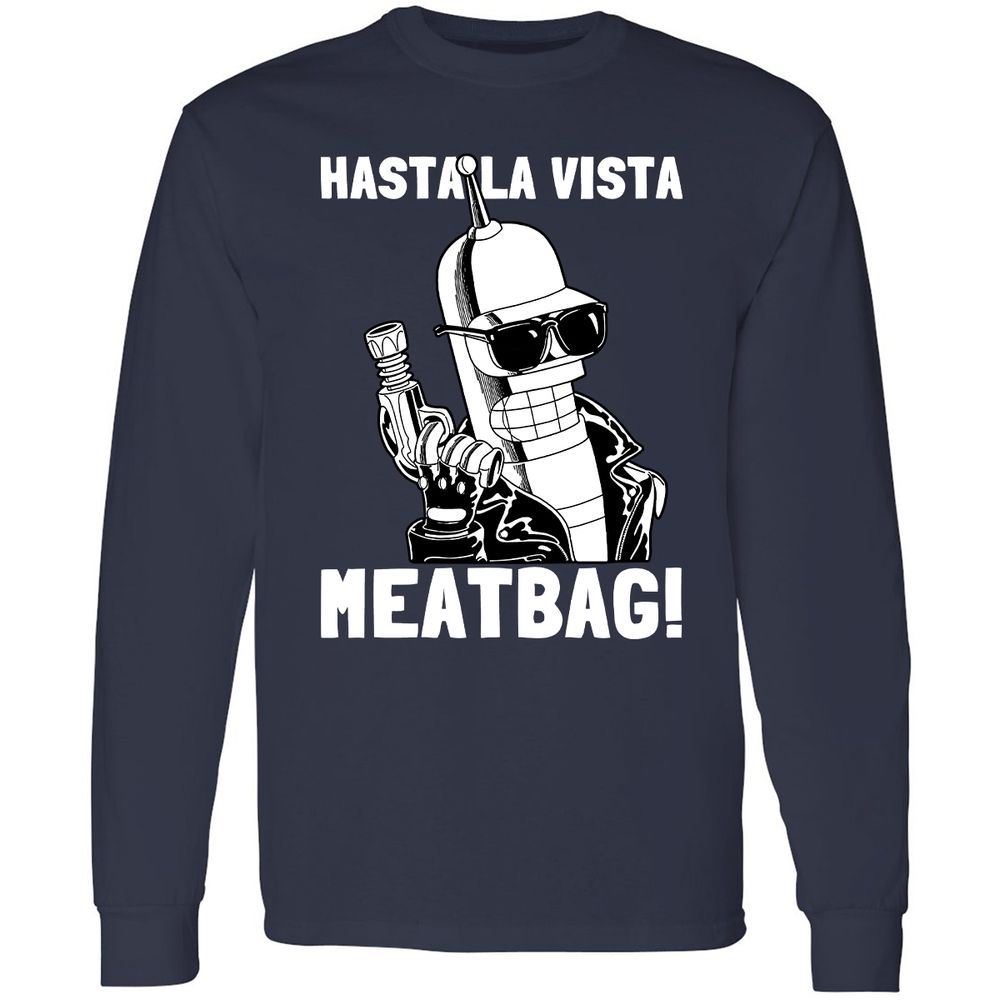 Long Sleeve T-Shirt - GX75XDAA - Navy - 2