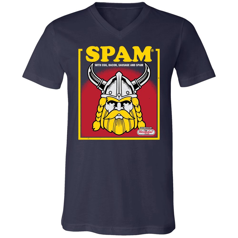 Unisex V-Neck T-Shirt - 2CVFT3V8 - Navy - 2