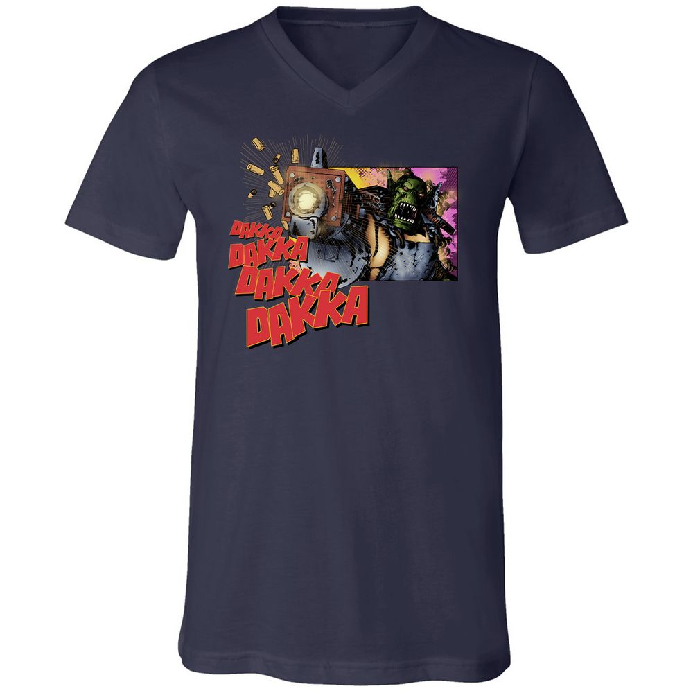 Unisex V-Neck T-Shirt - U9QZC8R1 - Navy - 2