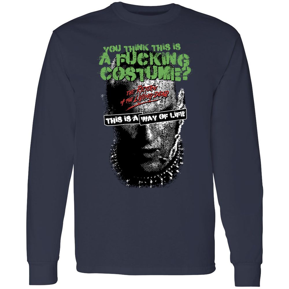 Long Sleeve T-Shirt - HNT5DLNT - Navy - 2