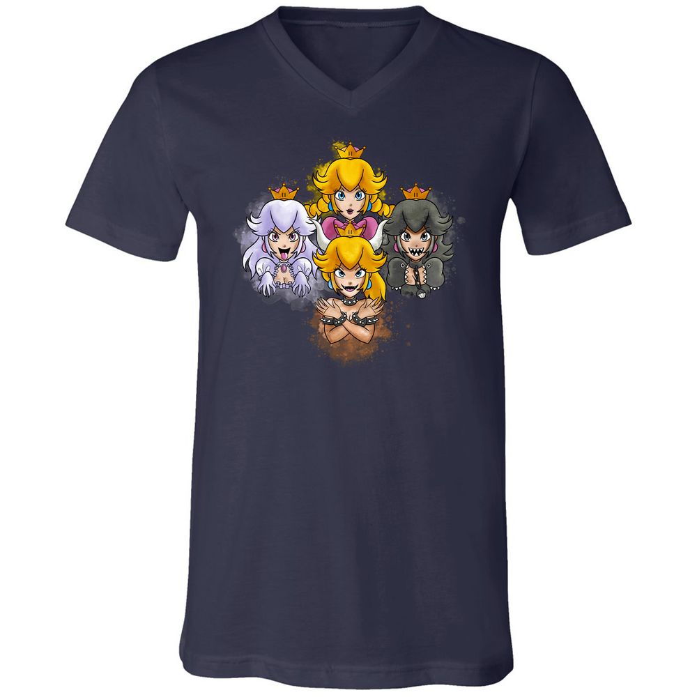 Unisex V-Neck T-Shirt - 9DCK5KPF - Navy - 2
