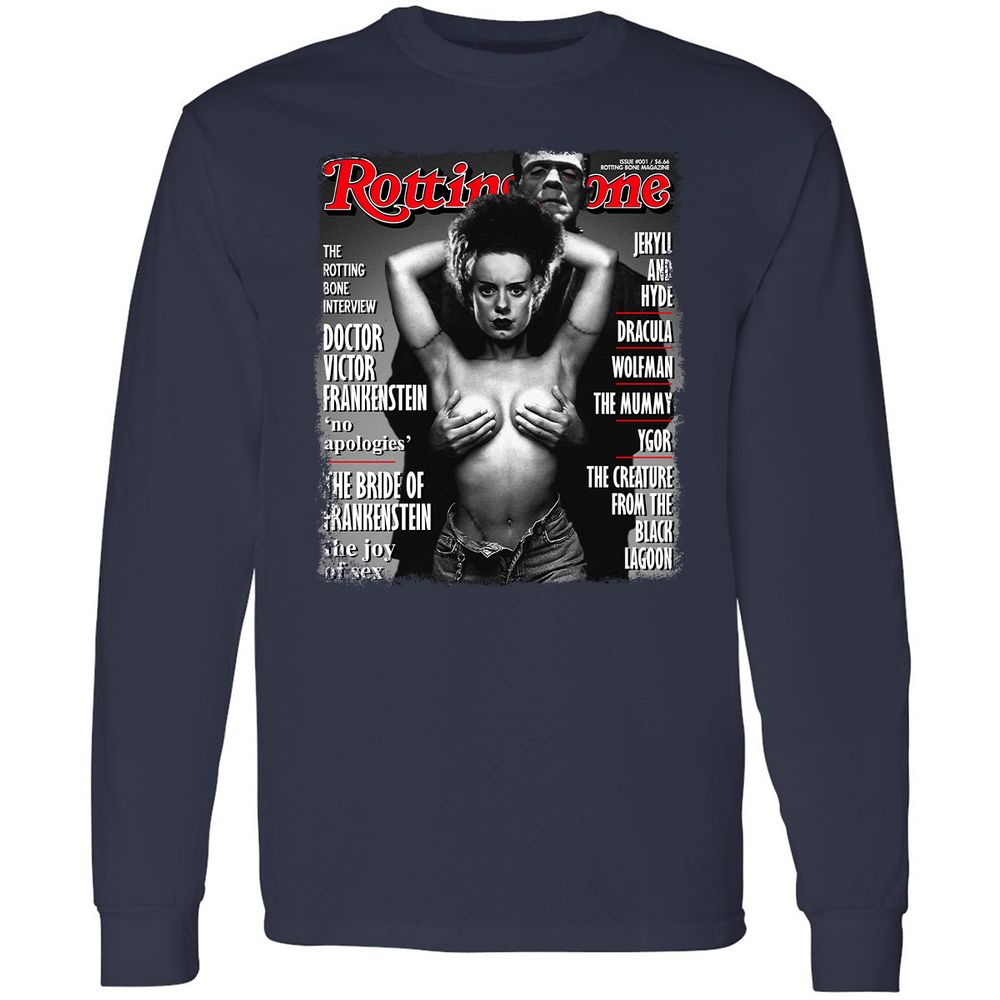 Long Sleeve T-Shirt - VVVQKDQV - Navy - 2