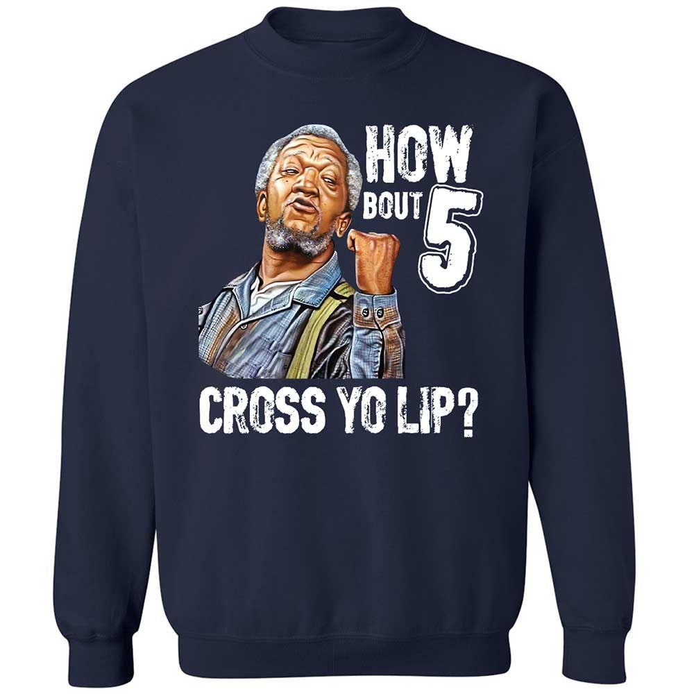 How bout 5 cross yo lip - Navy - 2