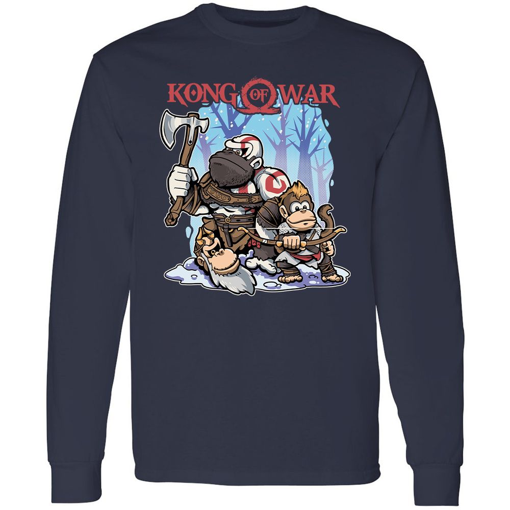 Long Sleeve T-Shirt - HT3FHPSQ - Navy - 2