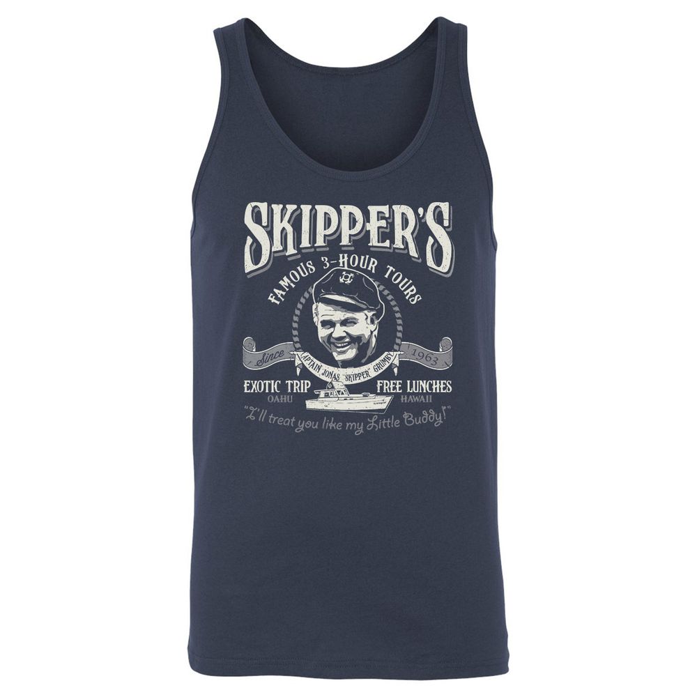 Unisex Jersey Tank - B6FFSBV2 - Navy - 2