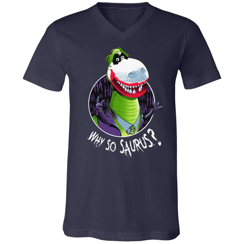 Unisex V-Neck T-Shirt - K9W2TSJ5 - Navy - 2