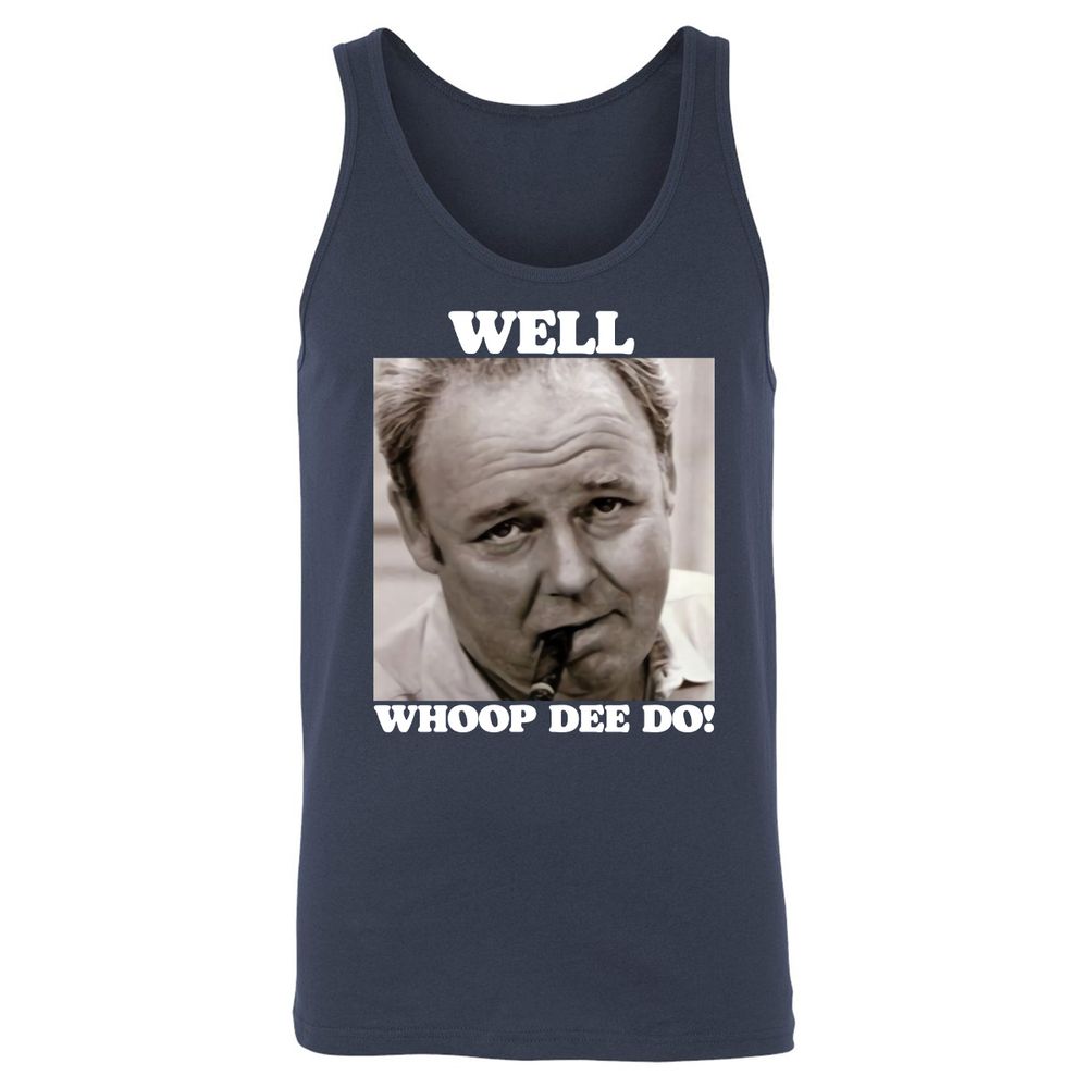 Funny 70s Tv Quote Whoop Dee Do - Navy - 2