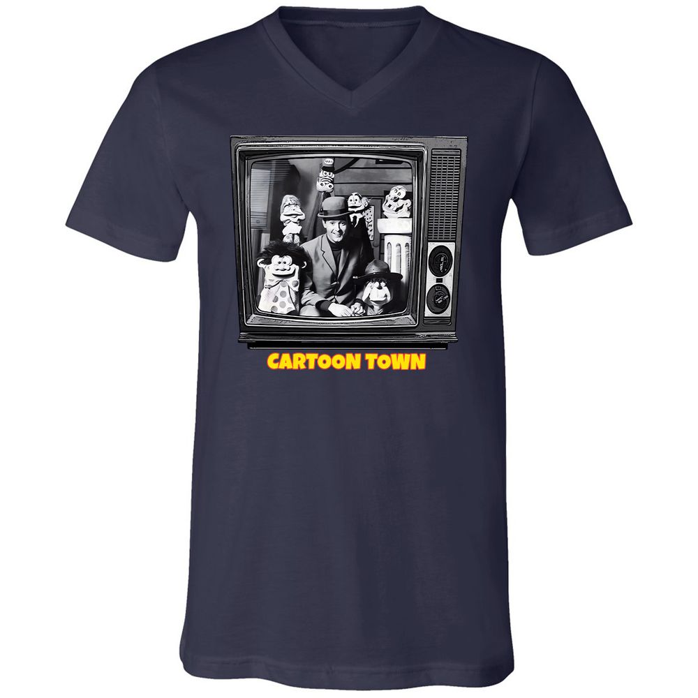 Cartoon Town - Navy - 2