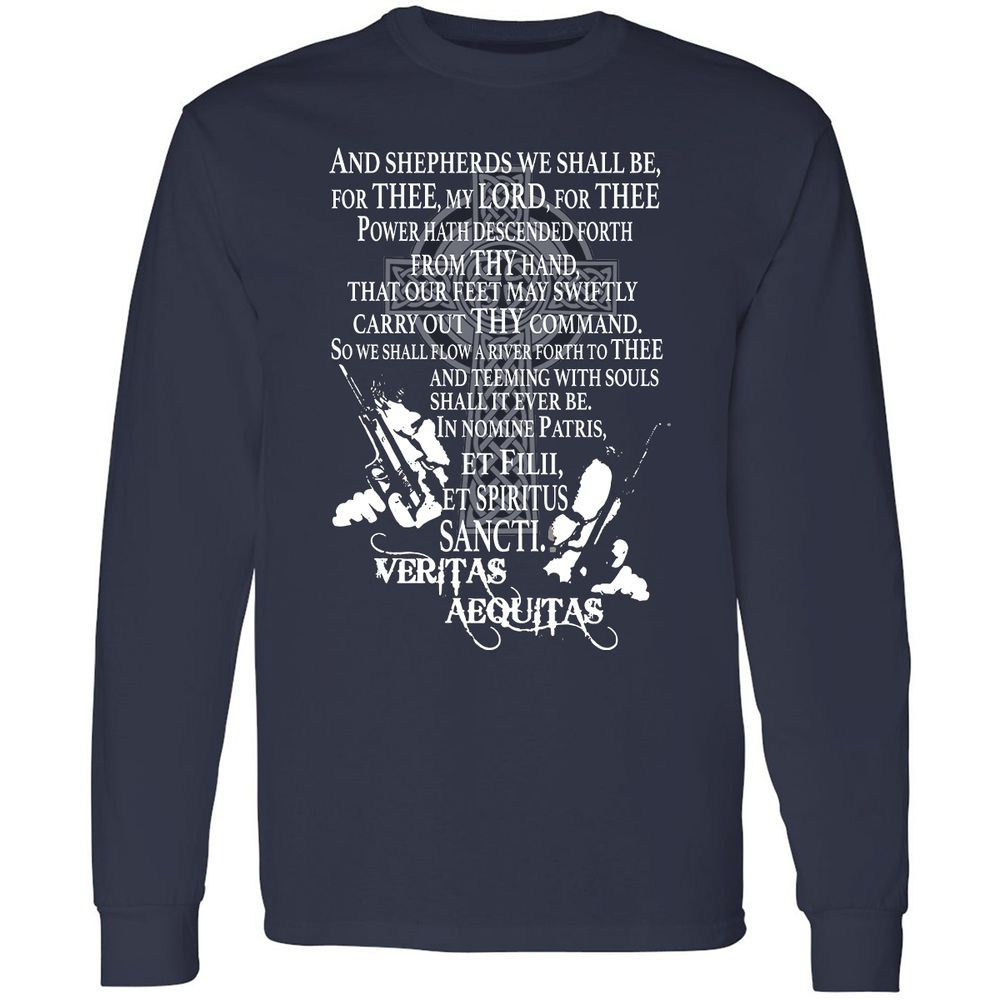 Long Sleeve T-Shirt - D3B3QLJU - Navy - 2