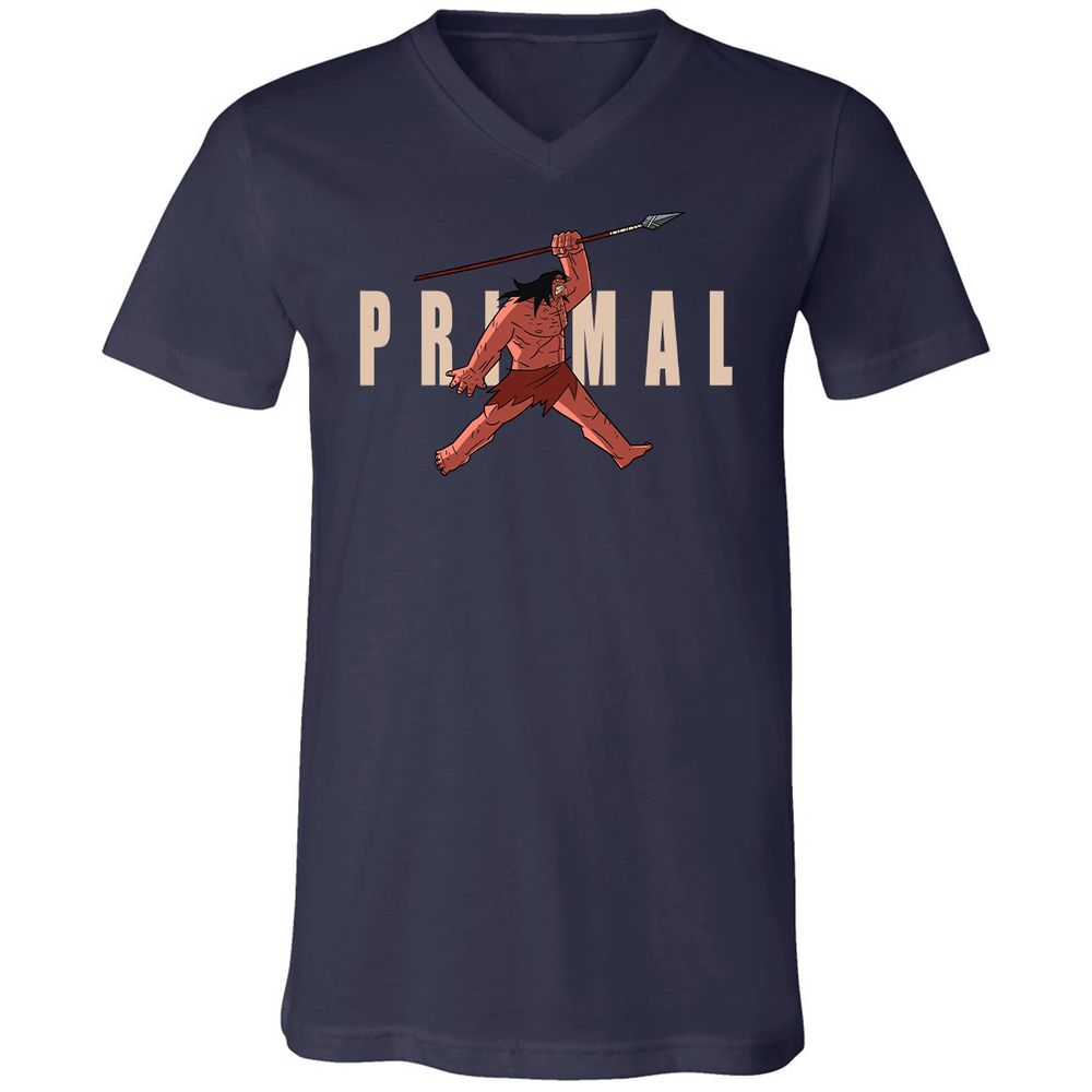 Unisex V-Neck T-Shirt - Y6CVAUKT - Navy - 2