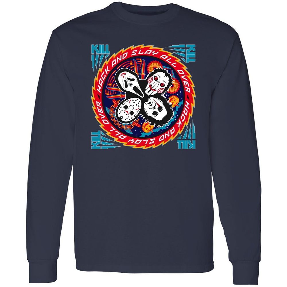 Long Sleeve T-Shirt - FV3K6WYZ - Navy - 2