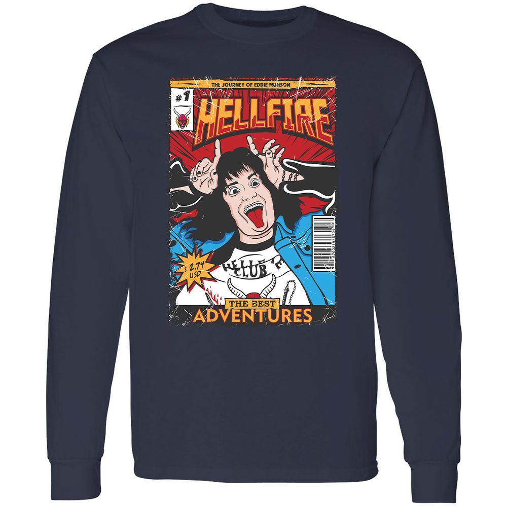 Long Sleeve T-Shirt - XNT91LA9 - Navy - 2