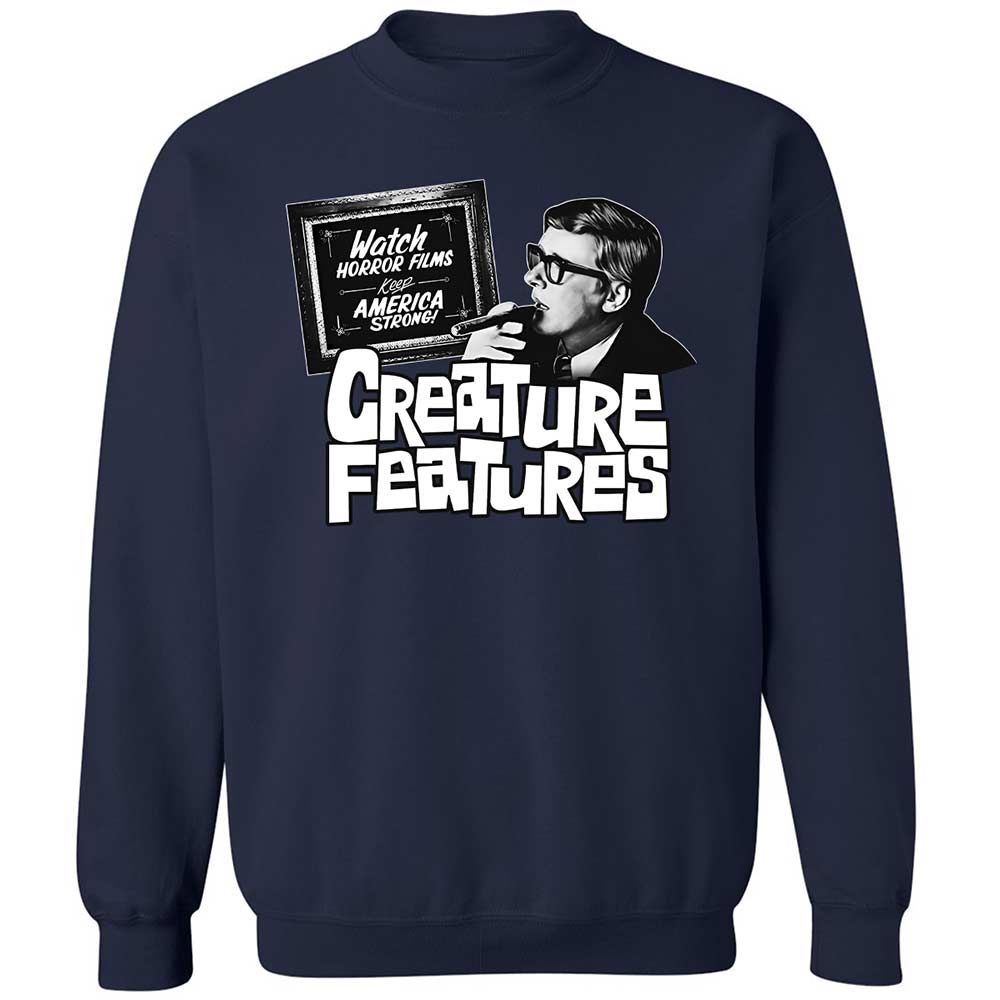 Bob Wilkins Creature Features - Navy - 2
