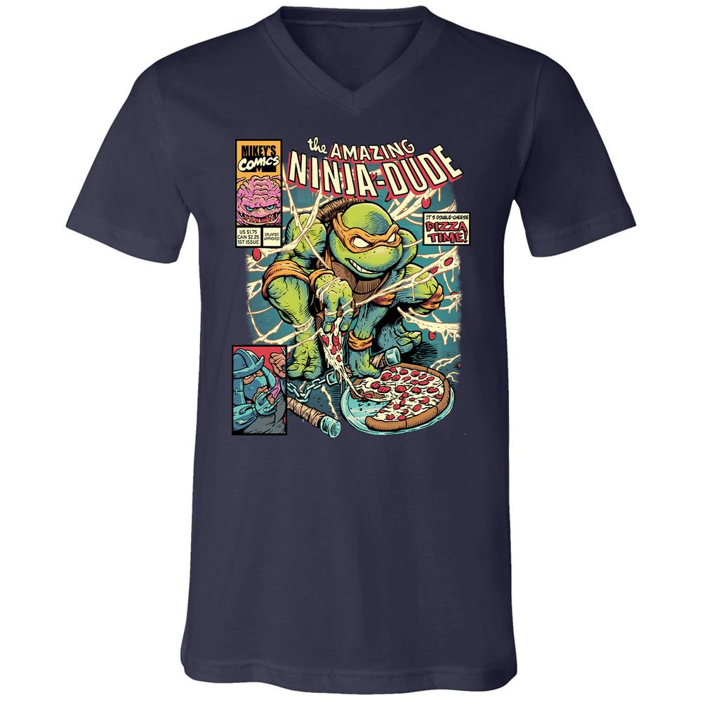 Unisex V-Neck T-Shirt - RDTUAN88 - Navy - 2