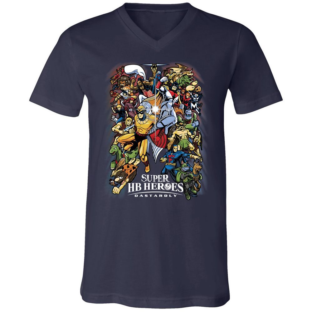 Unisex V-Neck T-Shirt - YU1ZV3D4 - Navy - 2