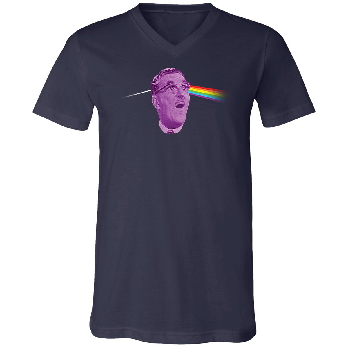 Unisex V-Neck T-Shirt - 53LPEUDW - Navy - 2