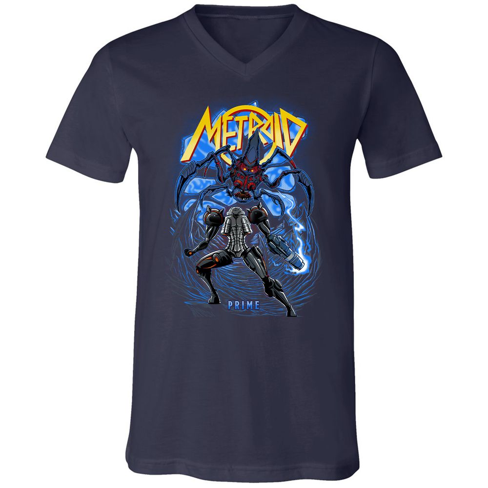 Unisex V-Neck T-Shirt - LP572C5A - Navy - 2