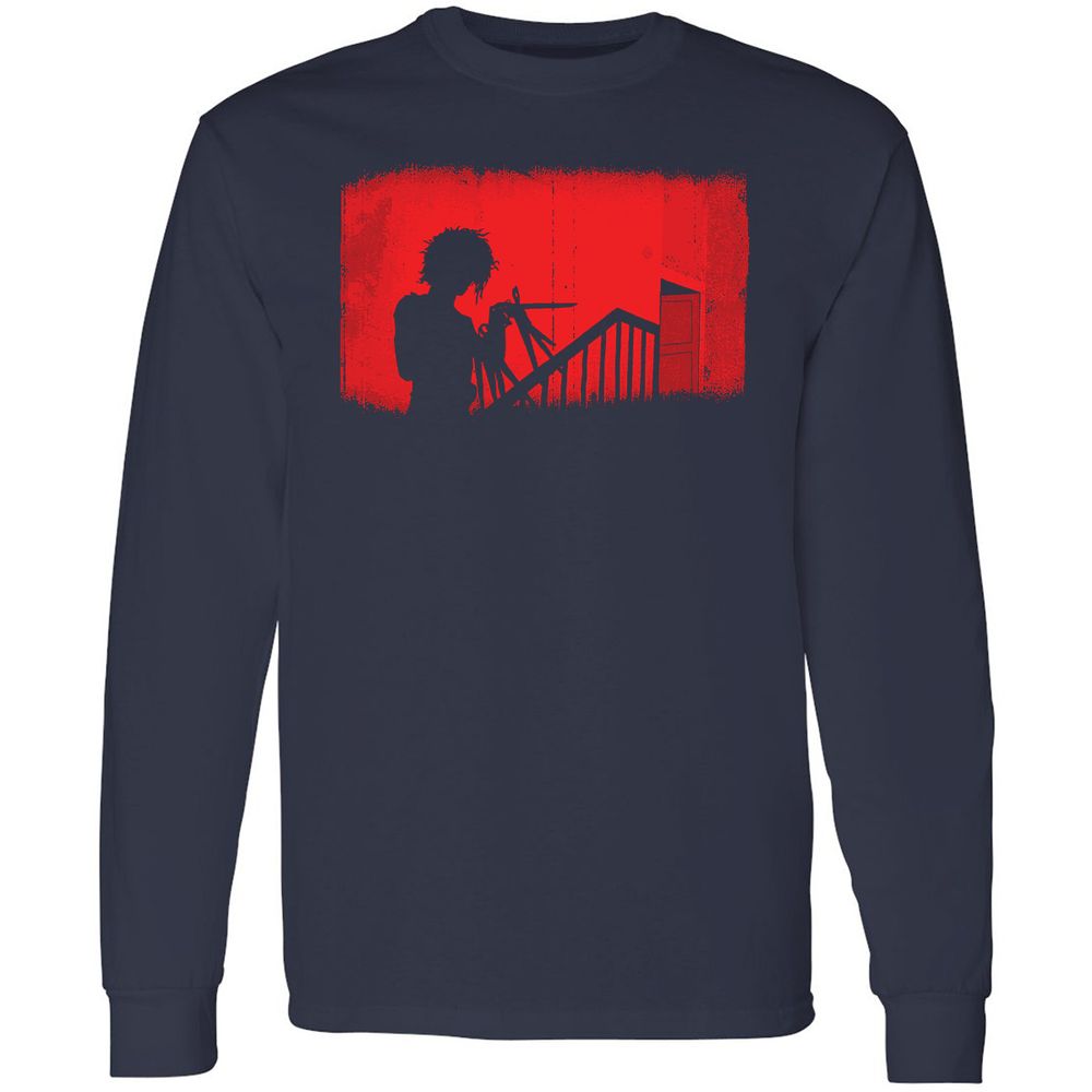 Long Sleeve T-Shirt - EERSAJDF - Navy - 2