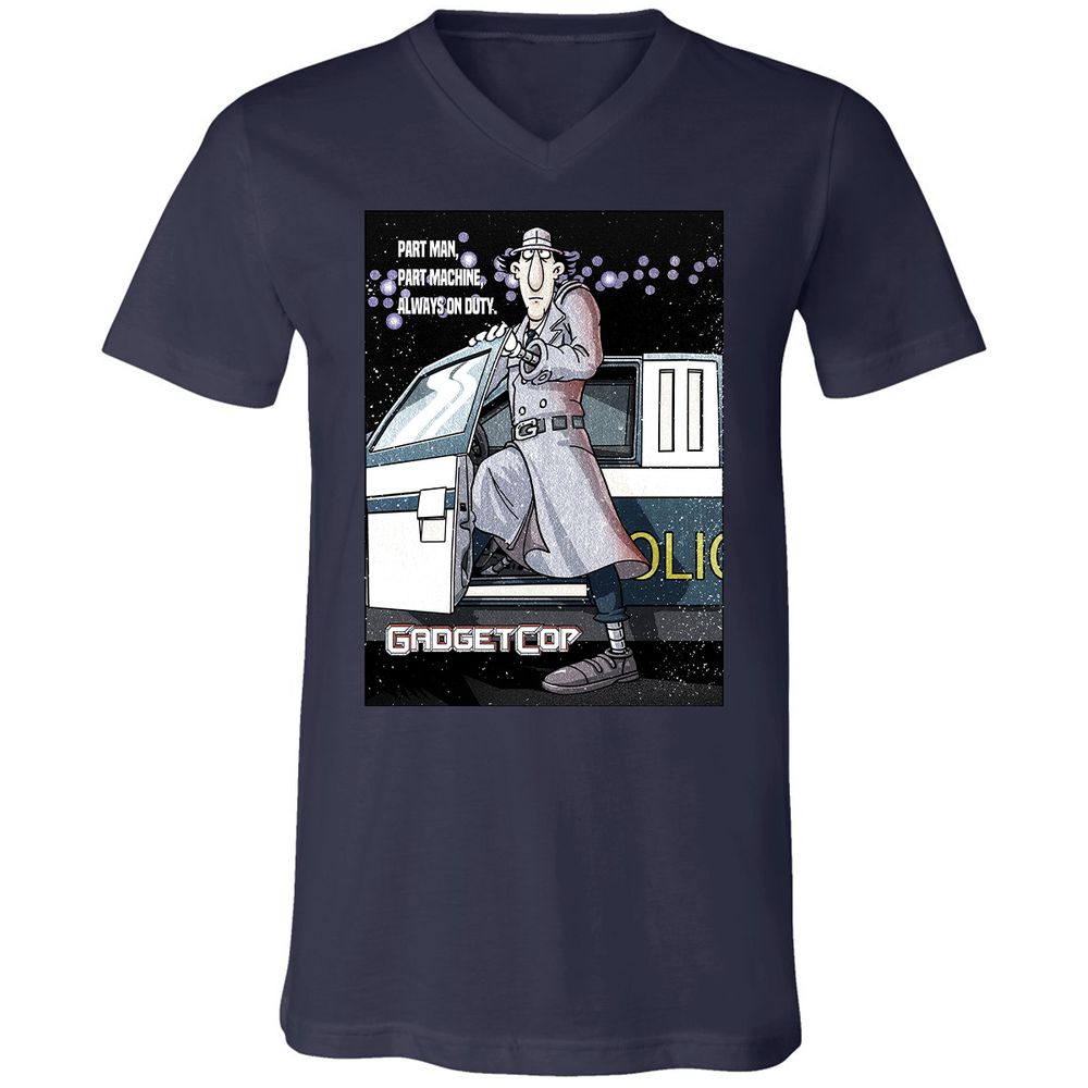Unisex V-Neck T-Shirt - EZ5QH26A - Navy - 2