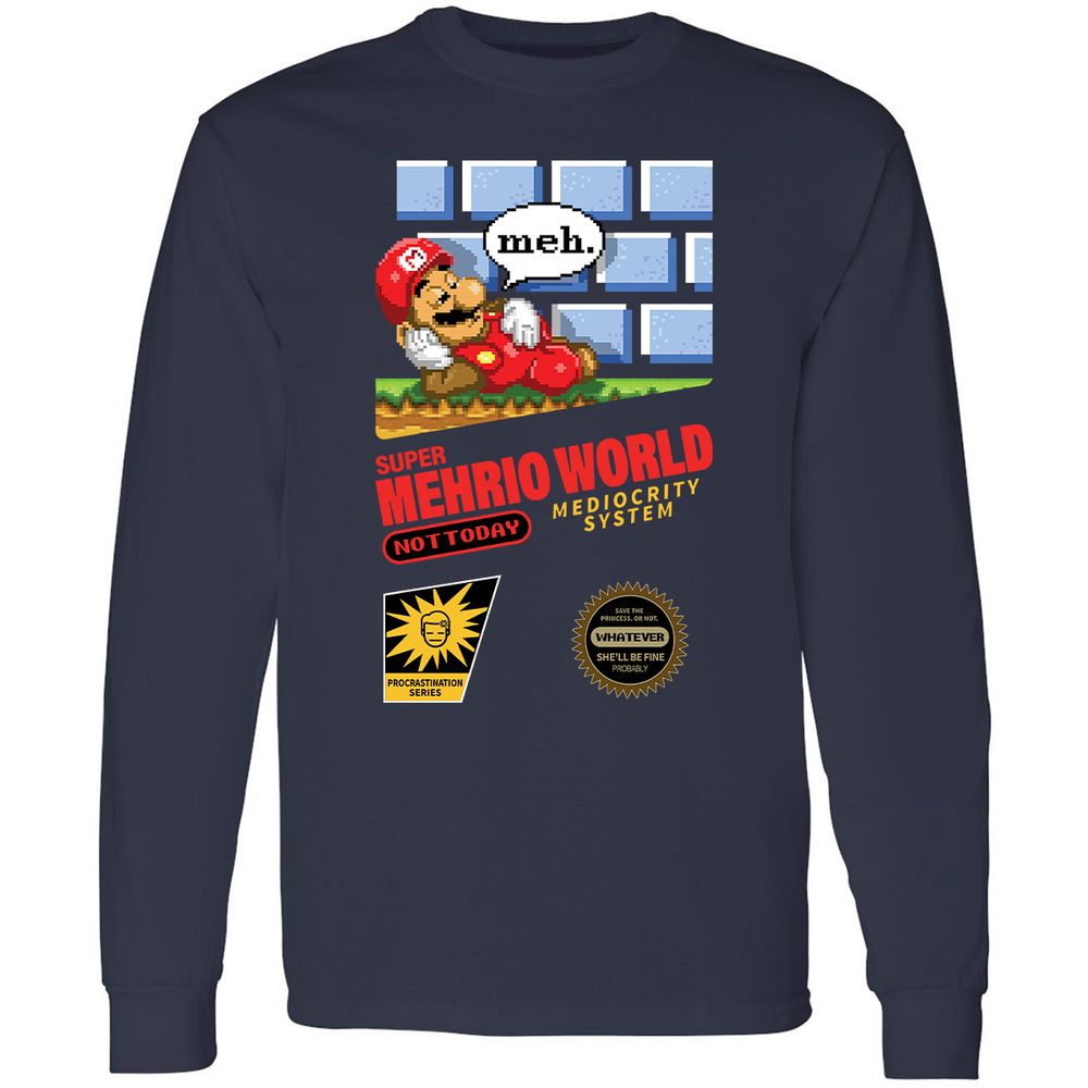 Long Sleeve T-Shirt - UQNTM1SY - Navy - 2