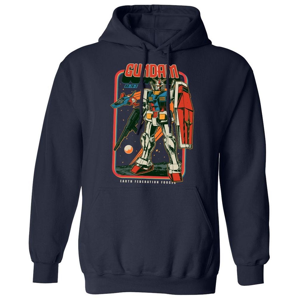Classic Unisex Hoodie - LXW76KWU - Navy - 2