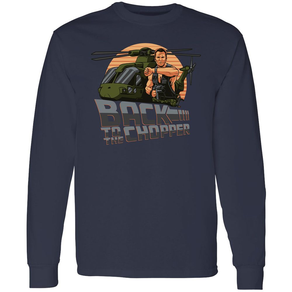 Long Sleeve T-Shirt - CW5HDRU7 - Navy - 2