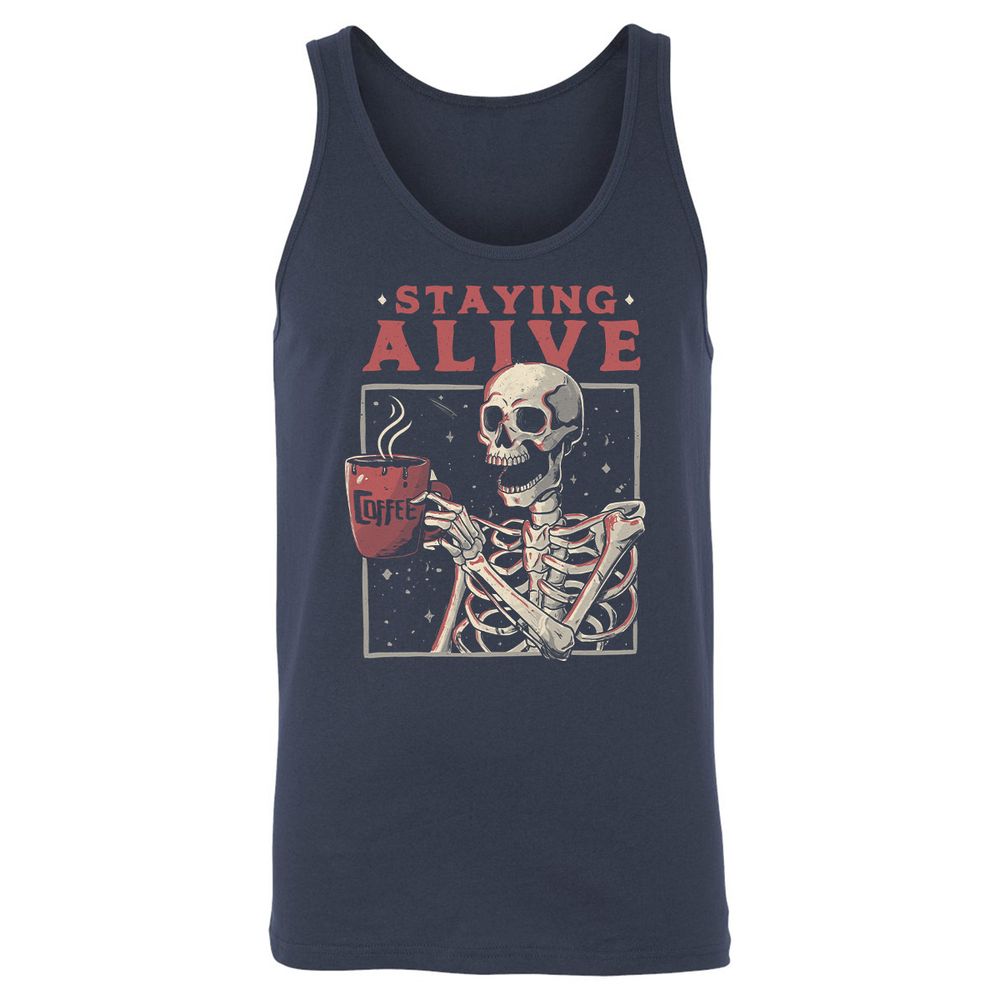 Unisex Jersey Tank - 6GQYN66S - Navy - 2